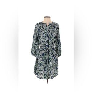 Maeve Casual Dress | Green and Blue Print | Small